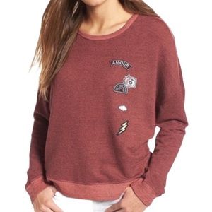 Sundry Novelty Patches Sweatshirt